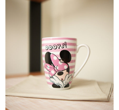 Caneca Porcelana Minnie Oops 350ml Licenciada Disney