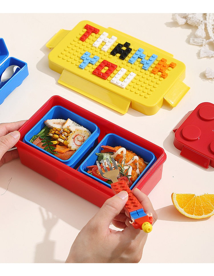 LANCHEIRA DIVERTIDA EM FORMATO LEGO