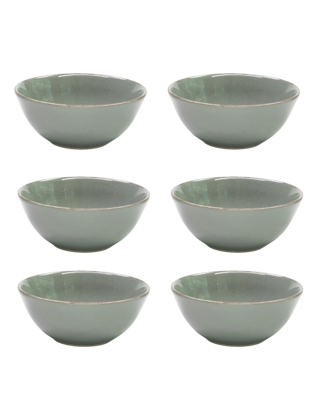 Jogo 6 Bowls de Cerâmica Laguna Verde - 16 CM