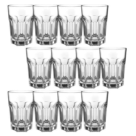 Jogo 12 Copos Água e Suco Everest de Vidro - 360ml