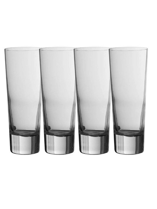 Jogo 4 Copos Para Agua de Vidro Nude Glass- 350ml