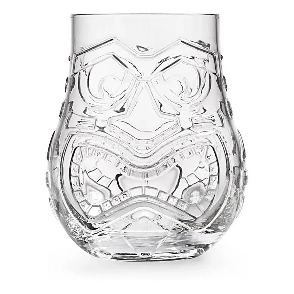 Jogo 2 Copos Vidro Tiki Duas Faces Humor/ Raiva - 470ml