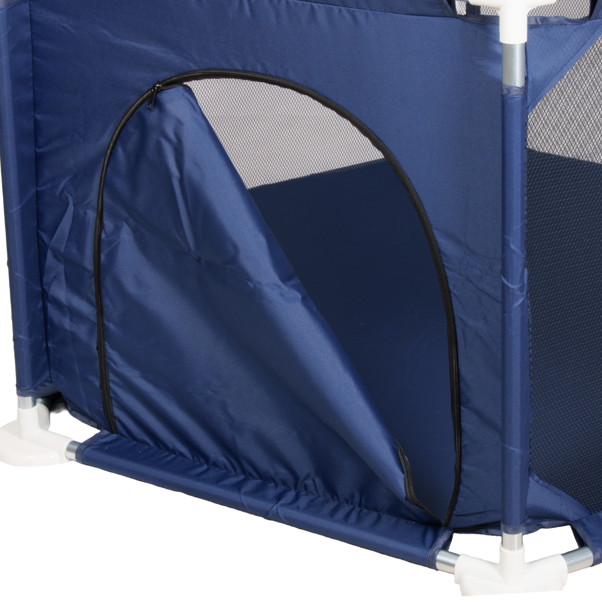 Cercado Infantil Hexagonal com Cesta Basquete Azul - 125cm