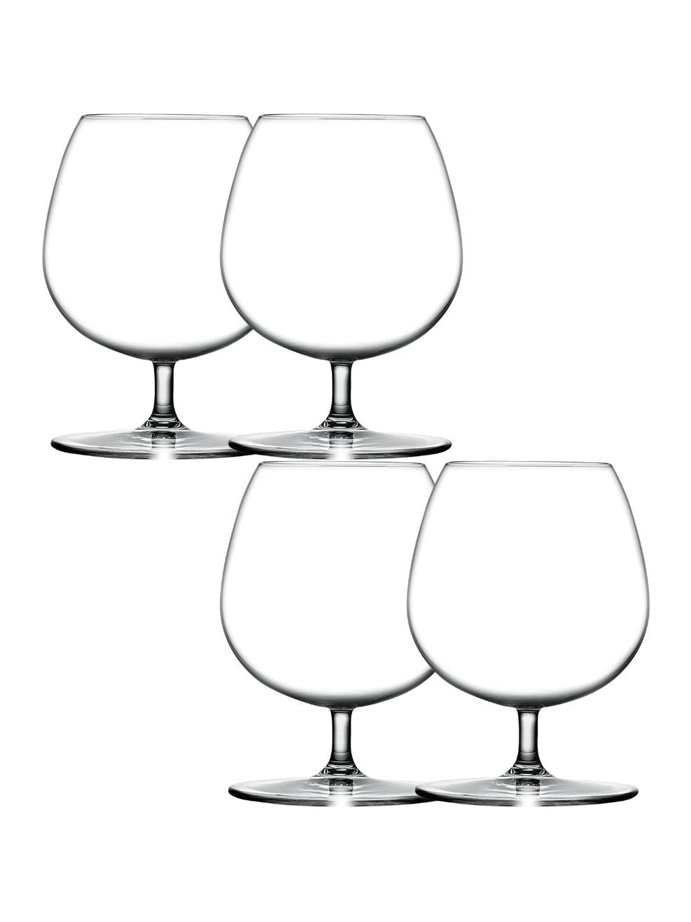 Jogo de 4 Taças para Conhaque de Cristal Nude - 915ml
