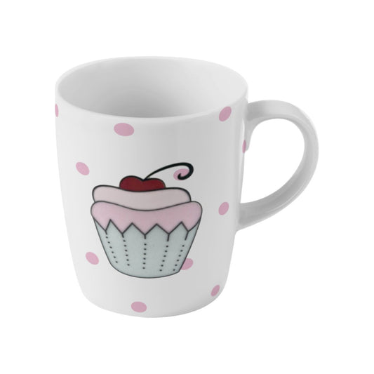 CANECA DE PORCELANA CUPCAKE BOLINHA - 230ML