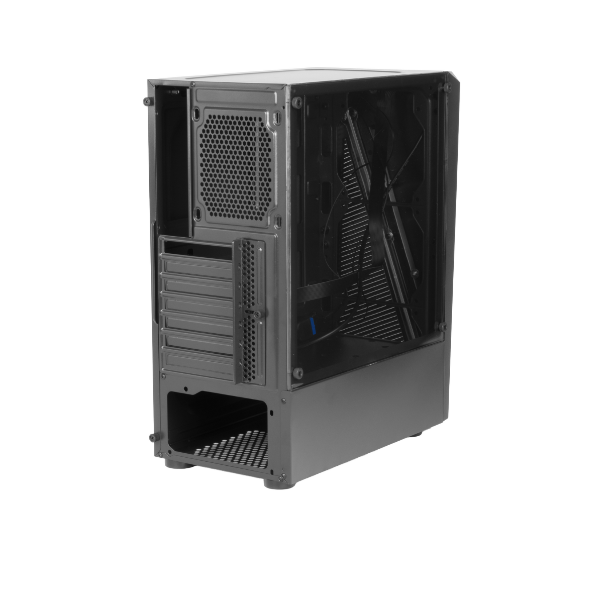 Gabinete Gamer MidTower Lateral Vidro Frente Tela - Preto