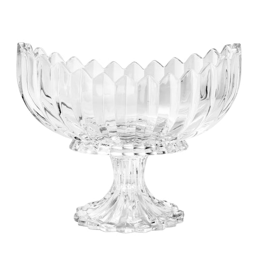 CENTRO DE MESA CRISTAL DE CHUMBO COM PE GENEVA - 28CM
