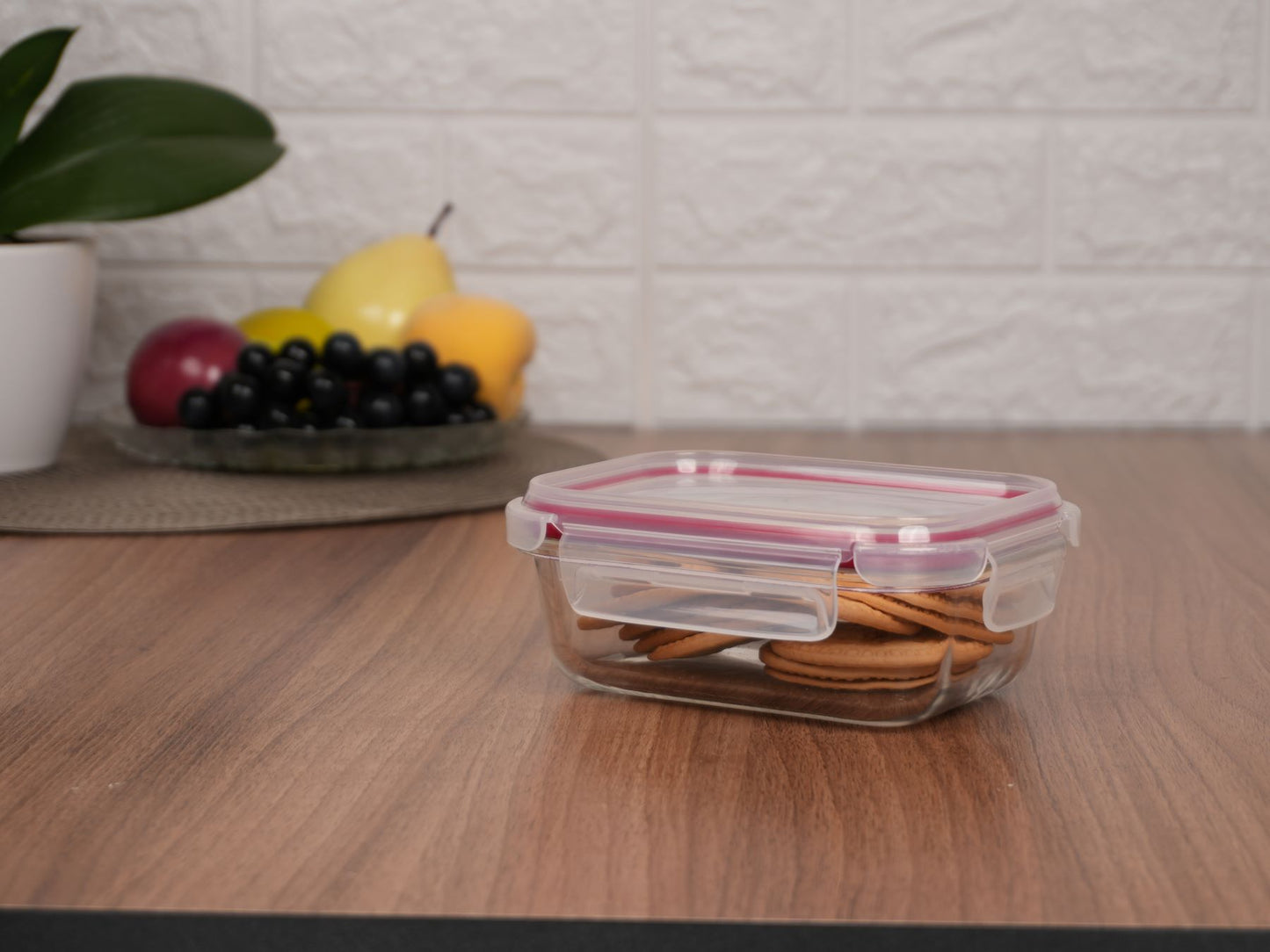 Kit 4 Potes Herméticos Vidro Borossilicato Tamanhos Variados