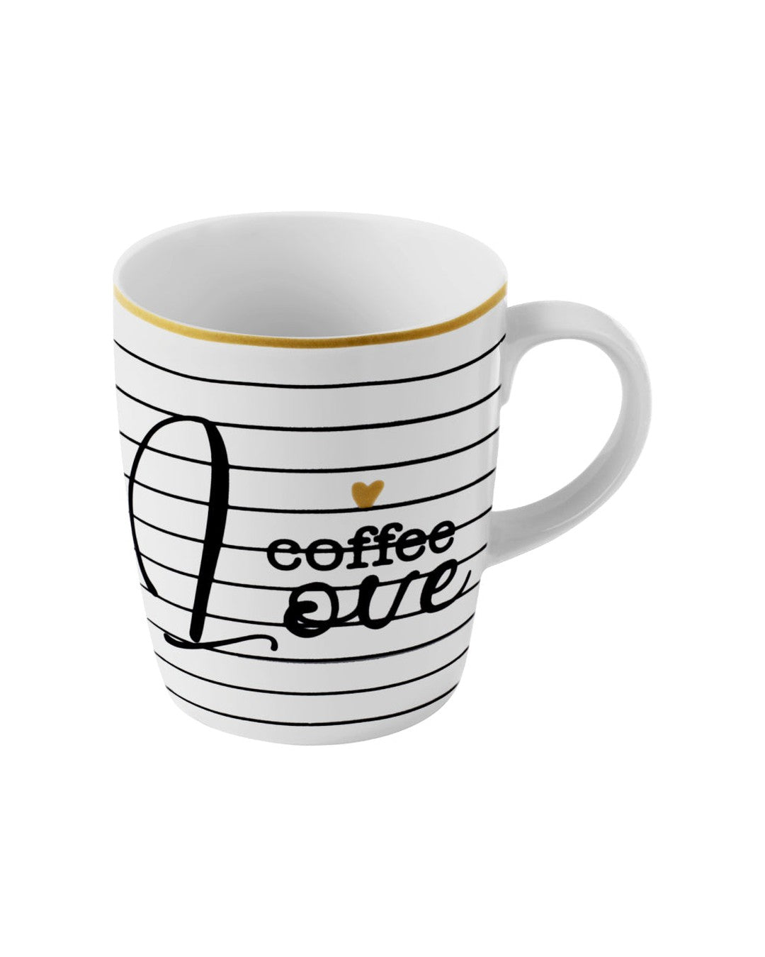 Kit 6 Canecas Diversas Coloridas de Porcelana - 230ml