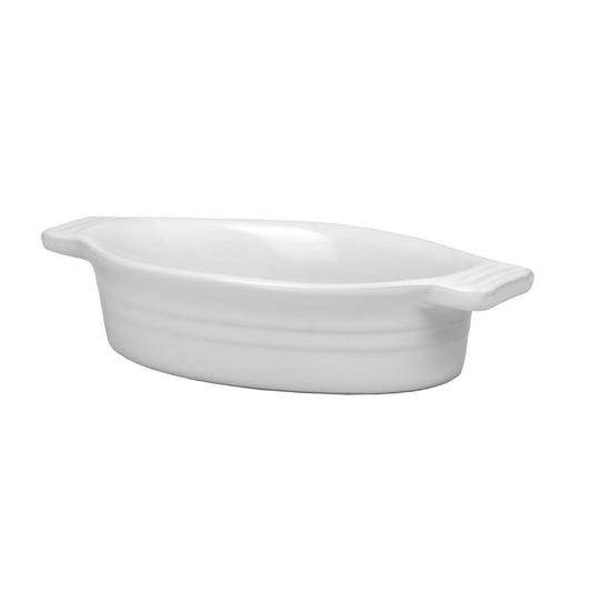 Travessa Oval Porcelana Branca Linha Évora - 320ml
